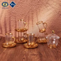 Arabic Style Cawa Cup Eco-friendly Tea Cup Set and Arabic Glass Coffee and Teacup
