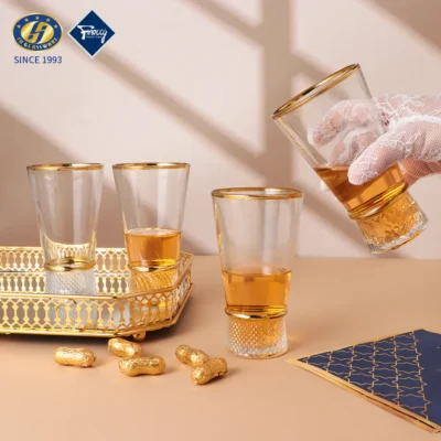 JINGHUANG Wholesale glassware Suppliers Highball Tall and Thin Glass Tea Cup for Water